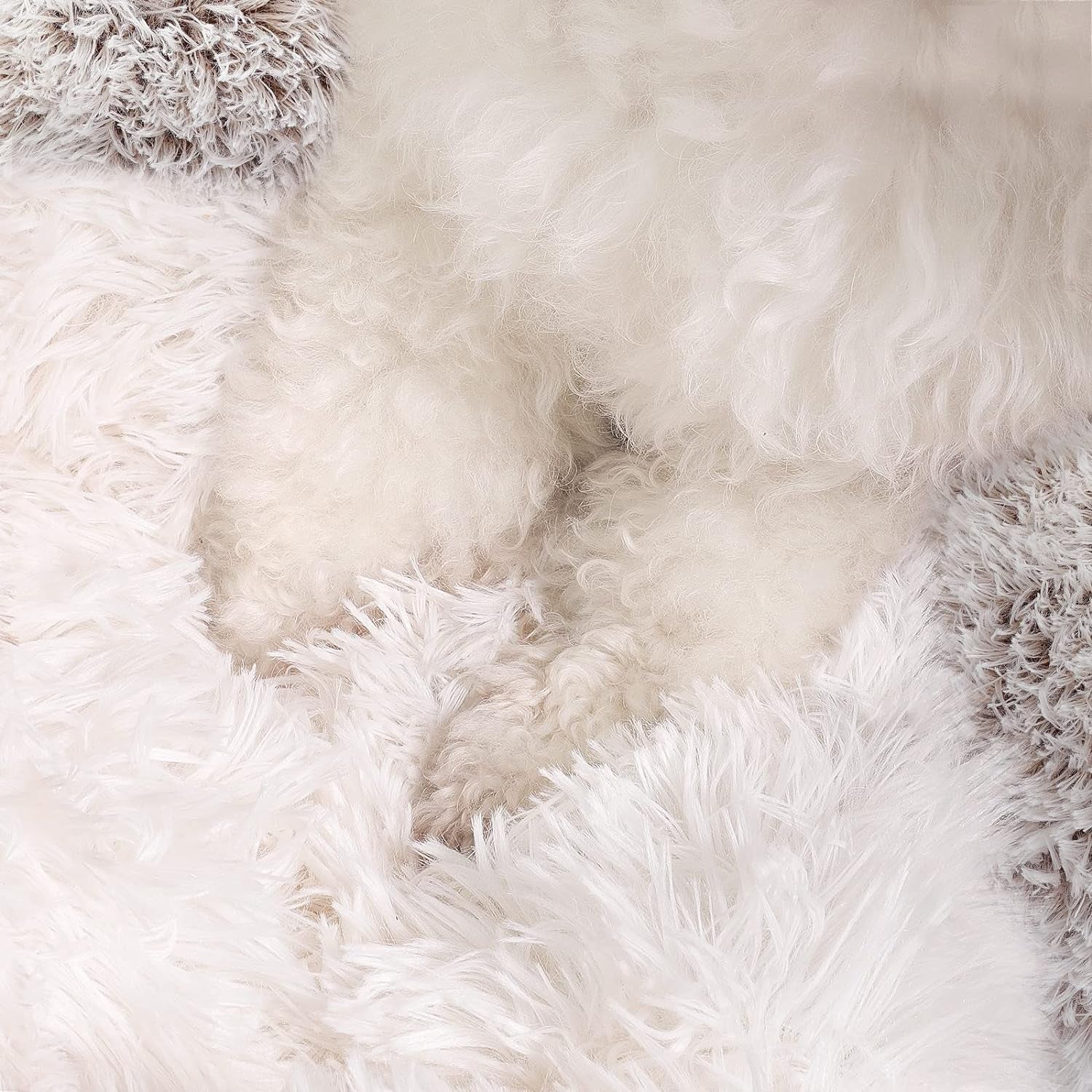 Hooded Donut Dog & Cat Cave Bed – Anti-Anxiety Plush Fluffy Covered Pet Bed, Small & Medium - Best Pet Care Store