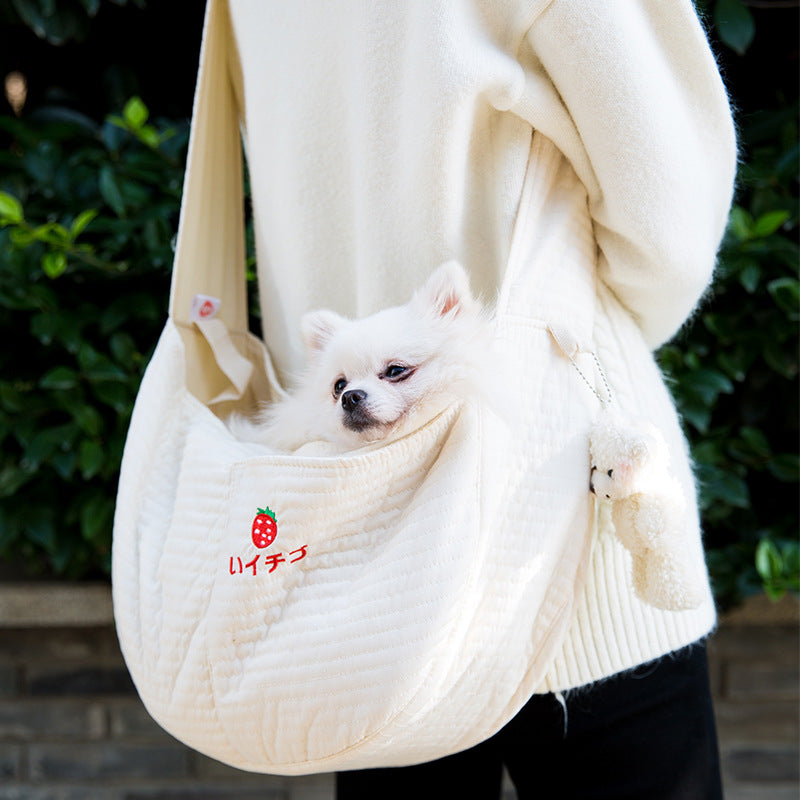 Portable Cat and Dog Backpack Canvas Pet Carrier