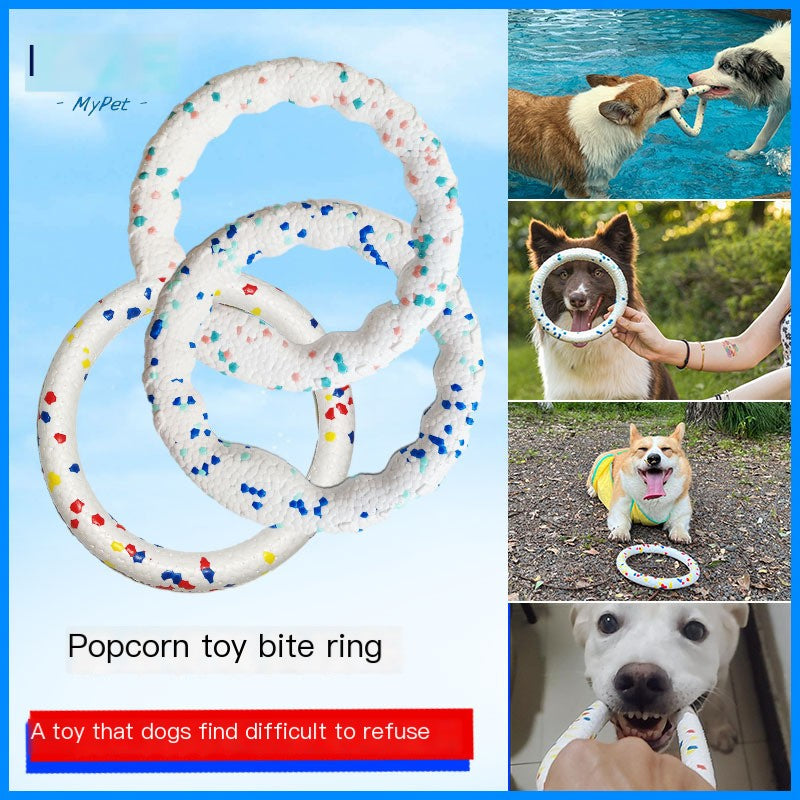 Durable ETPU Dog Frisbee Chew Ring Toy for Pets