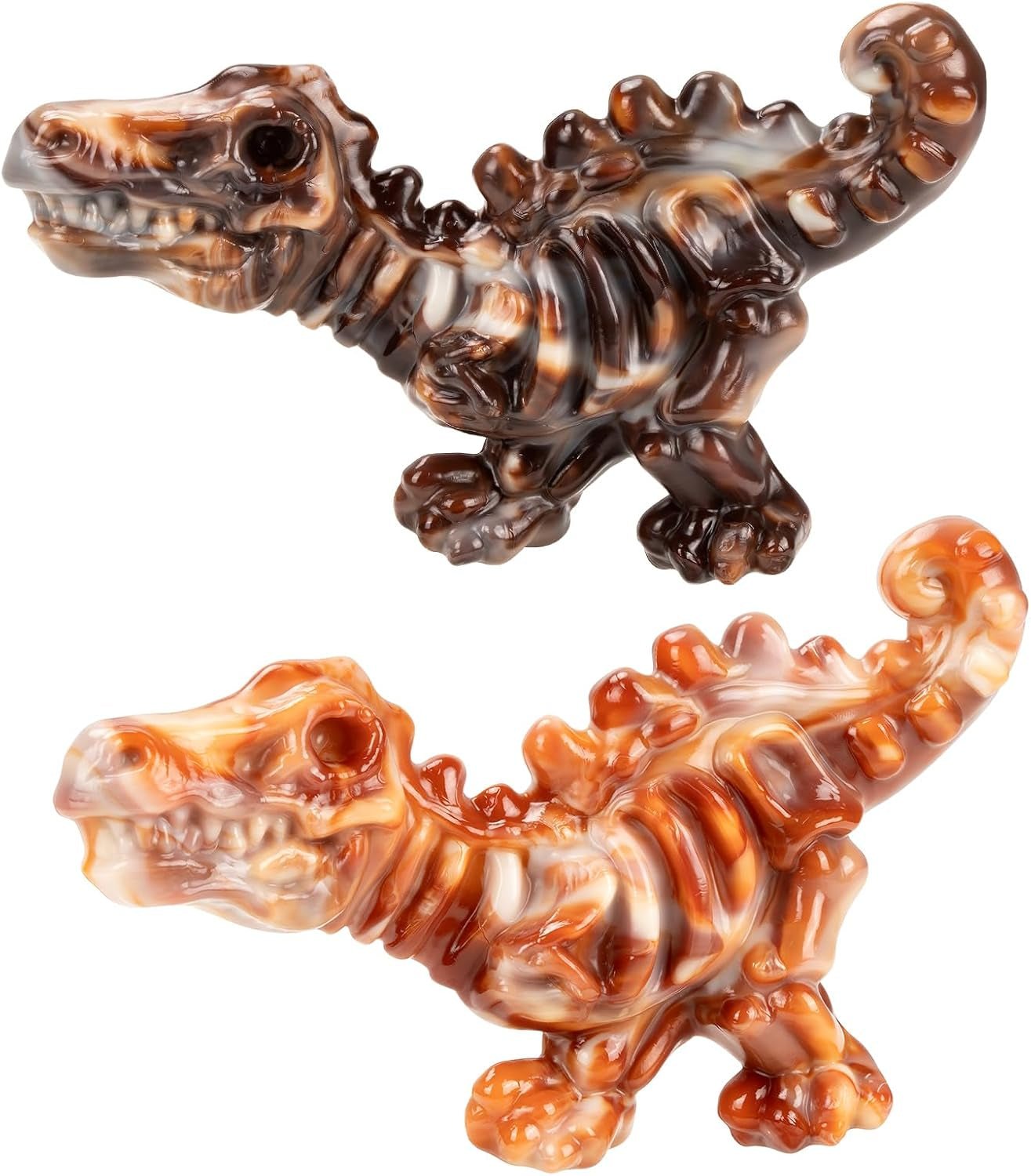 Dinobone 2-Pack Nylon Dog Chew Toys – Tough Bones for Aggressive Chewers, Bacon Flavor - Best Pet Care Store
