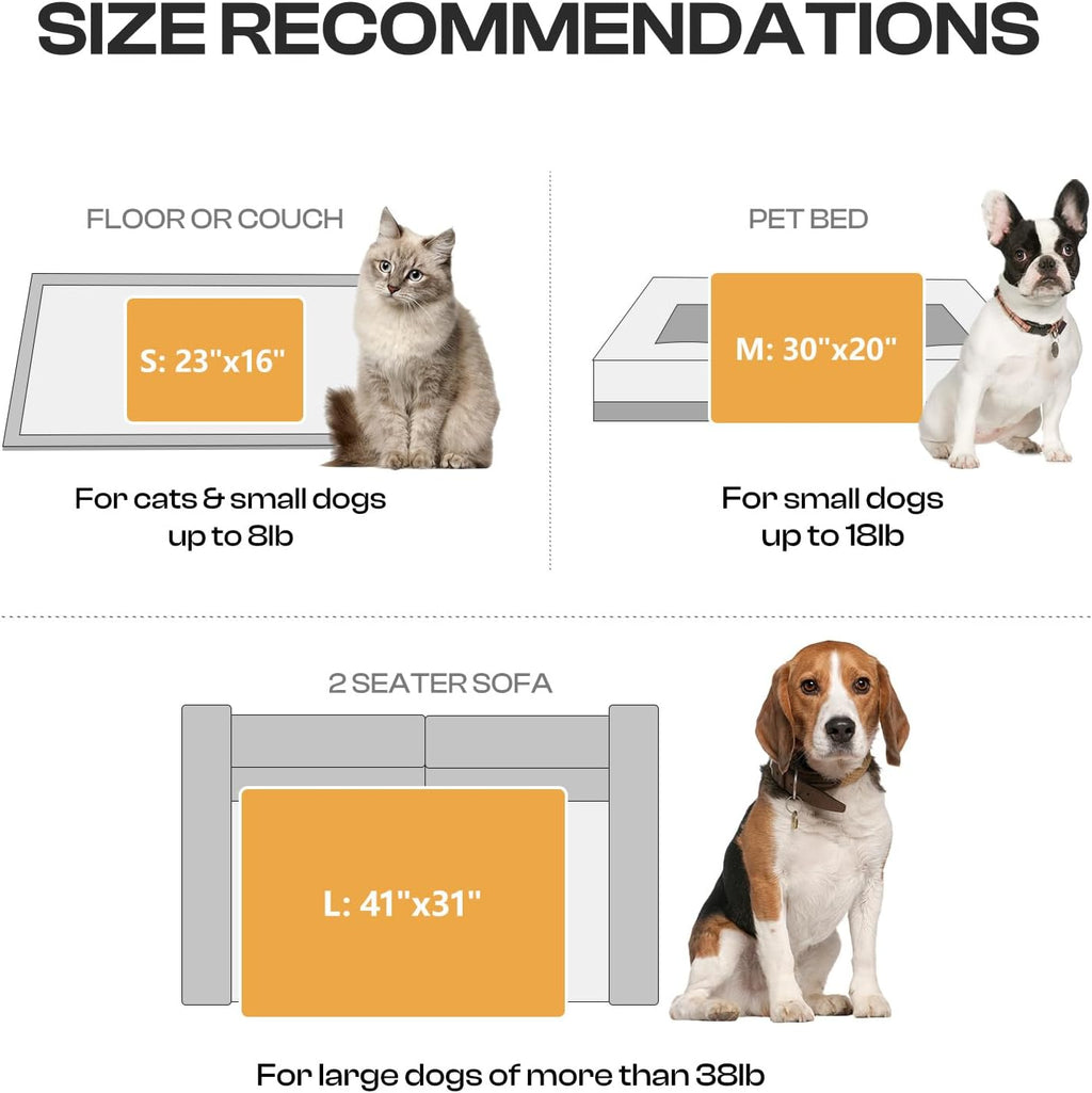 Dog Blanket 3 Pack, Soft Cozy Fleece Throw for Puppy Cat,23"X16" | Fuzzy Flannel Small Pet Blanket Washable, Cute Paw Print for Crate Car Bed. Puppy Essential,Cat Stuff Gifts,Small