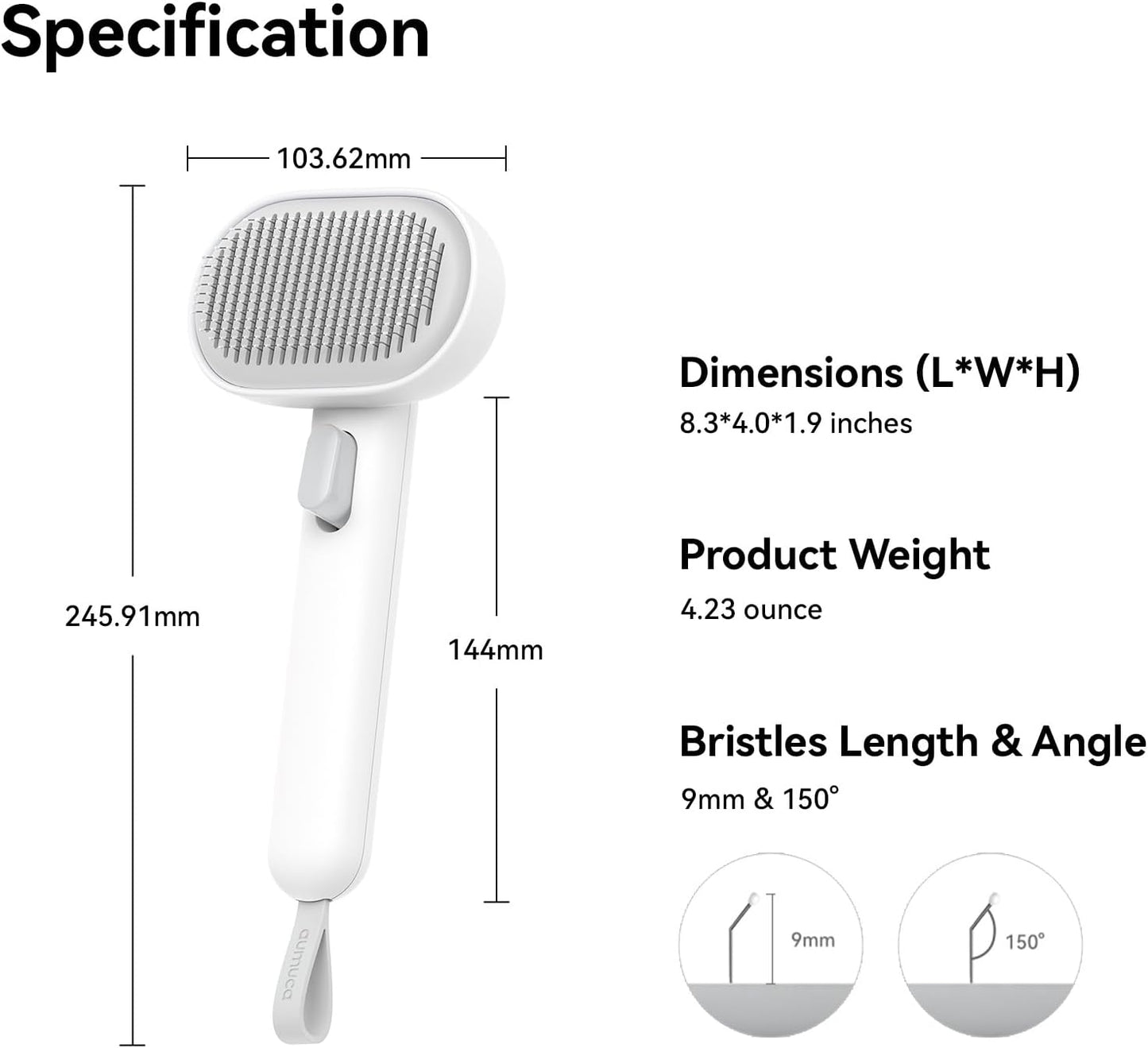 Cat Grooming Brush for Shedding – Deshedding Comb for Long & Short Hair Cats, Kittens & Rabbits - Best Pet Care Store