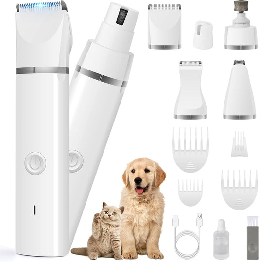 Dog Clippers & Paw Trimmer Grooming Kit – Low Noise, Rechargeable - Best Pet Care Store