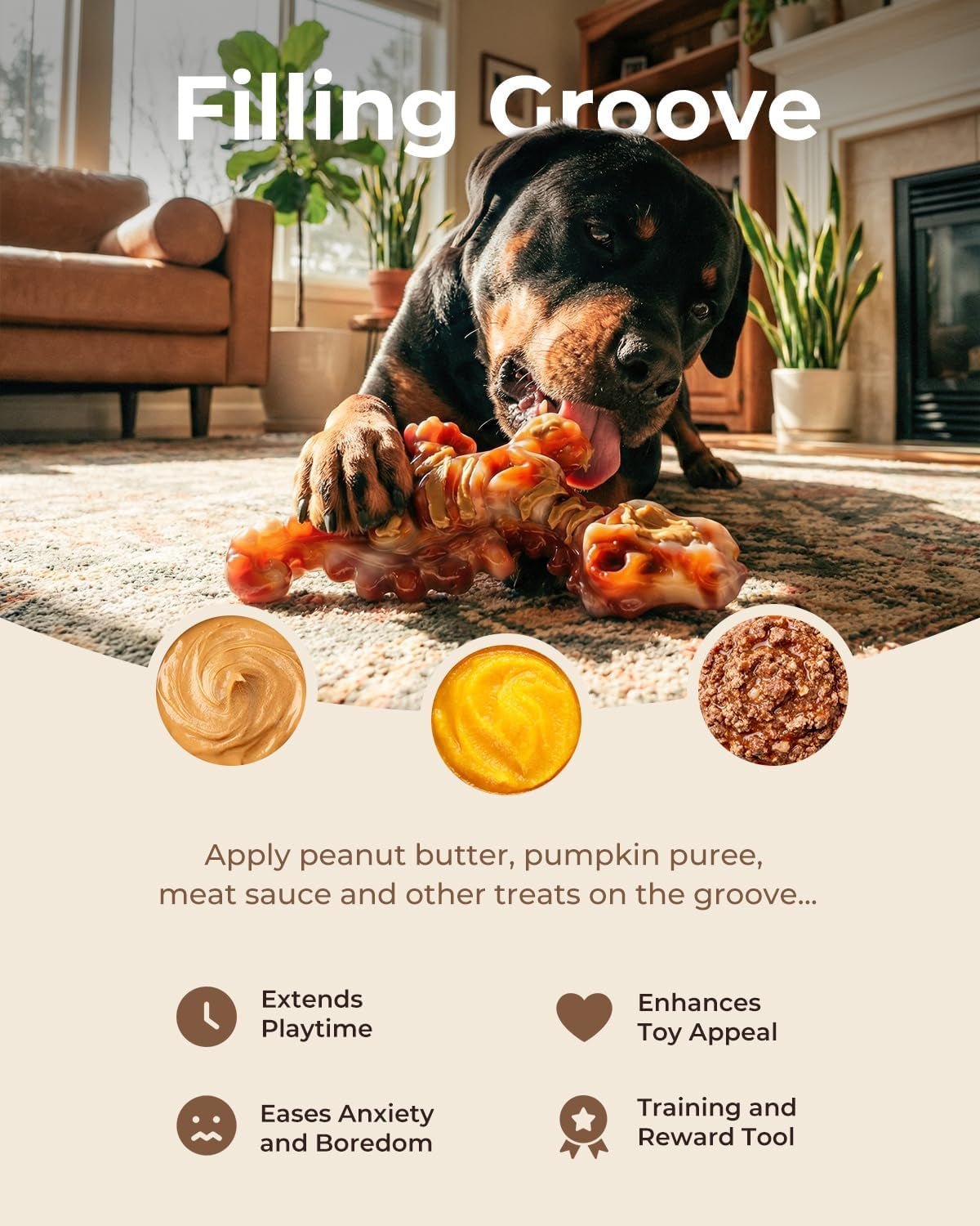 Dinobone 2-Pack Nylon Dog Chew Toys – Tough Bones for Aggressive Chewers, Bacon Flavor - Best Pet Care Store
