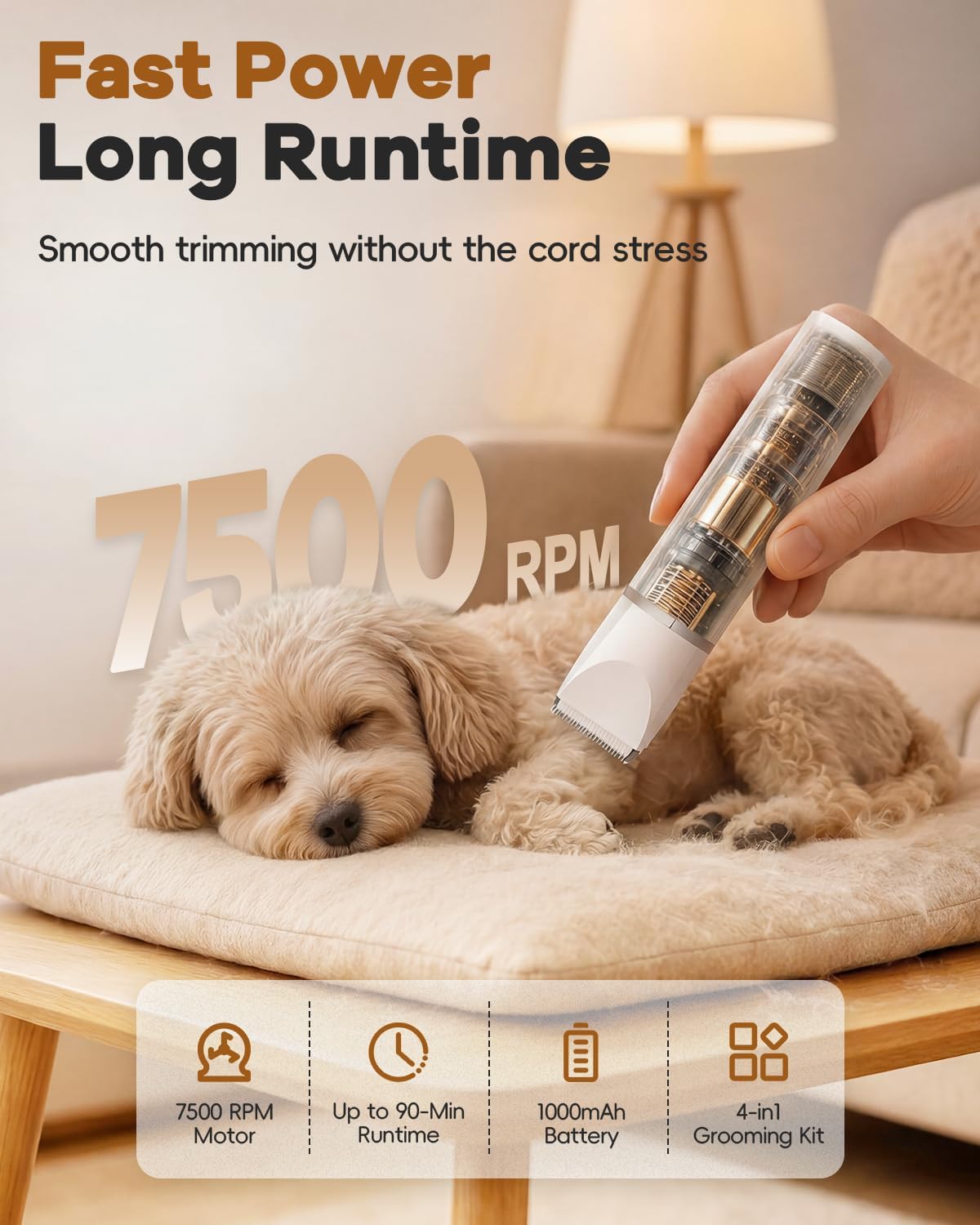 Dog Clippers & Paw Trimmer Grooming Kit – Low Noise, Rechargeable - Best Pet Care Store