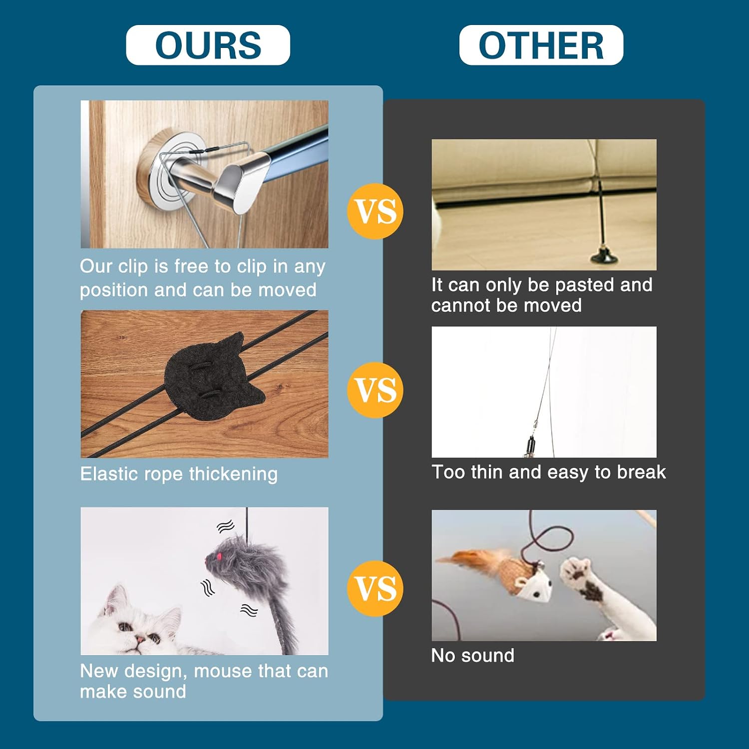 Retractable Hanging Cat Feather Teaser Toy for Indoor Cats - Best Pet Care Store