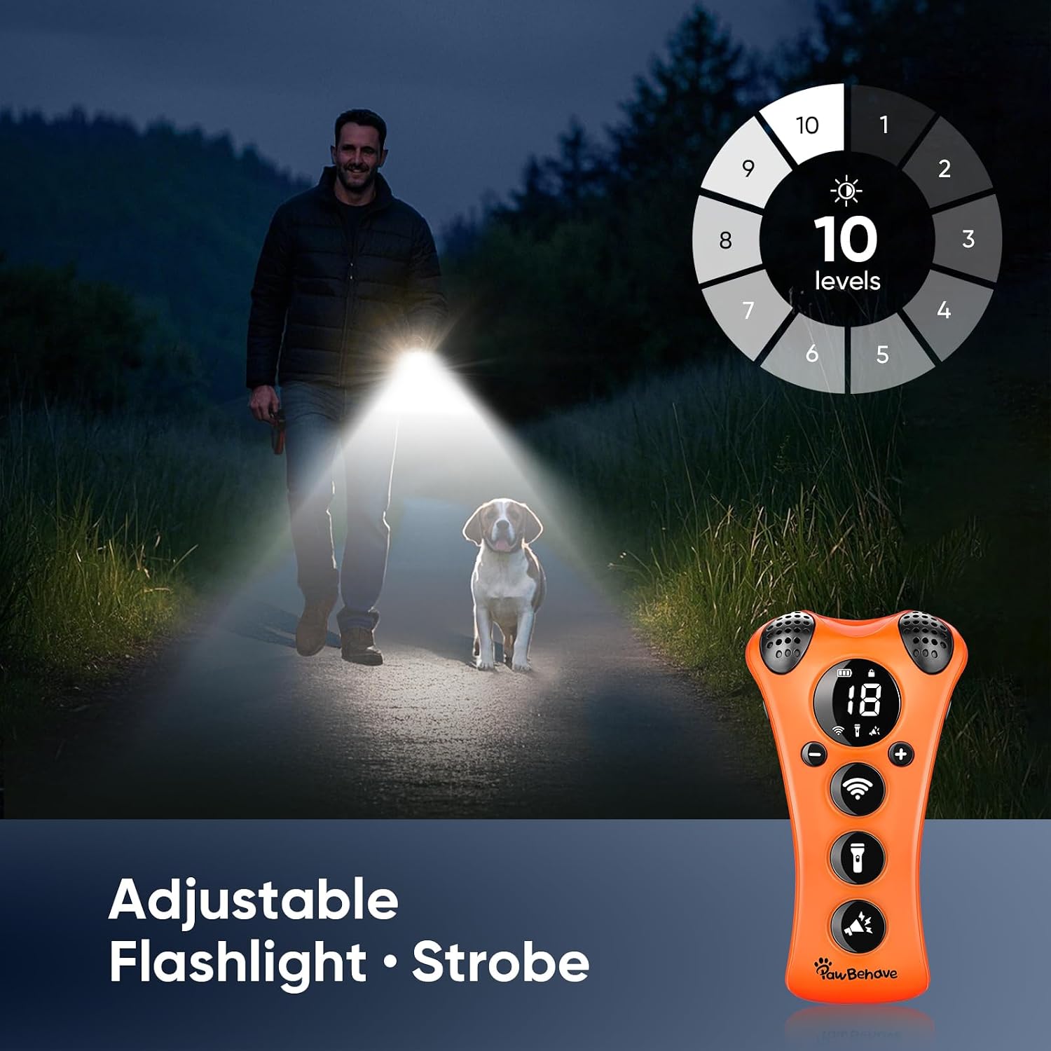 Adjustable Ultrasonic Dog Trainer – Variable Frequency Bark Corrector with Flashlight - Best Pet Care Store