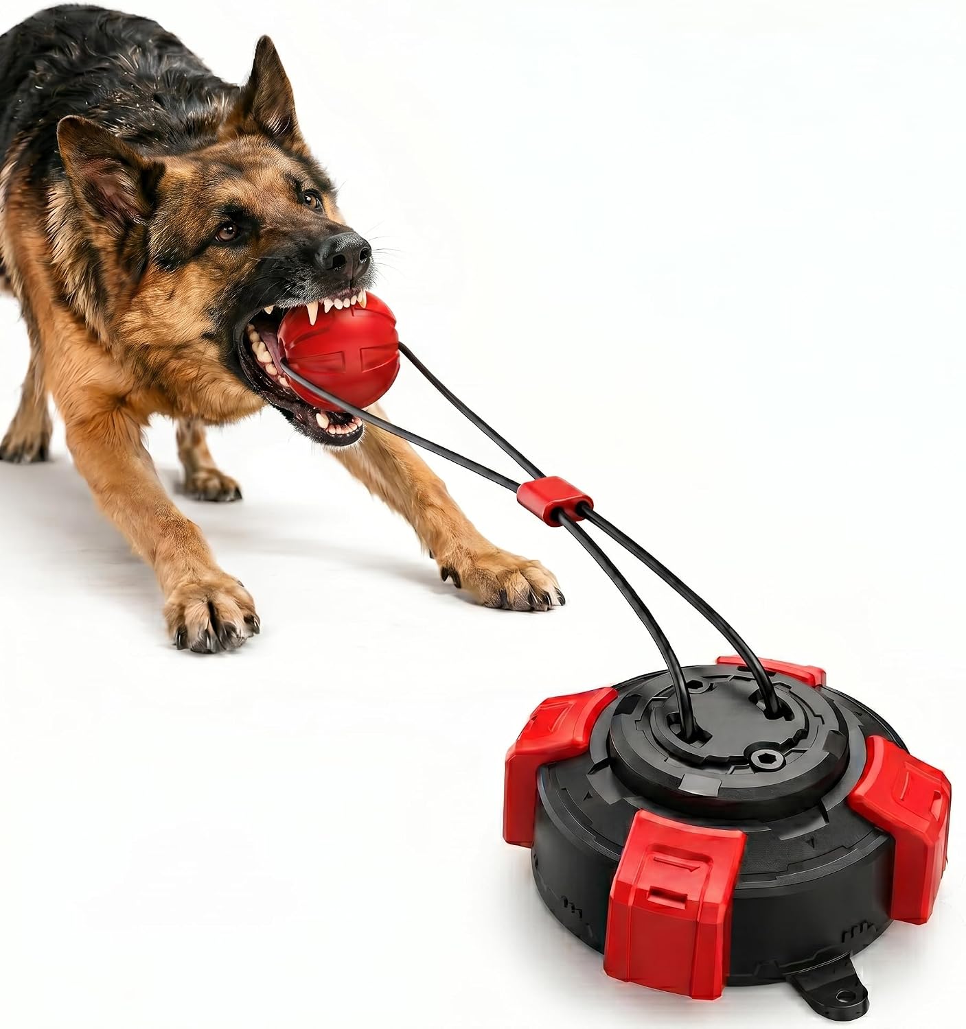 Dog Toys Upgraded Suction Cup Tug Dog Ball, Chew & Puppy Teethingtoy Ball, Indoor & Outdoor Interactive Chew Toy for Aggressive Chewers - Best Pet Care Store