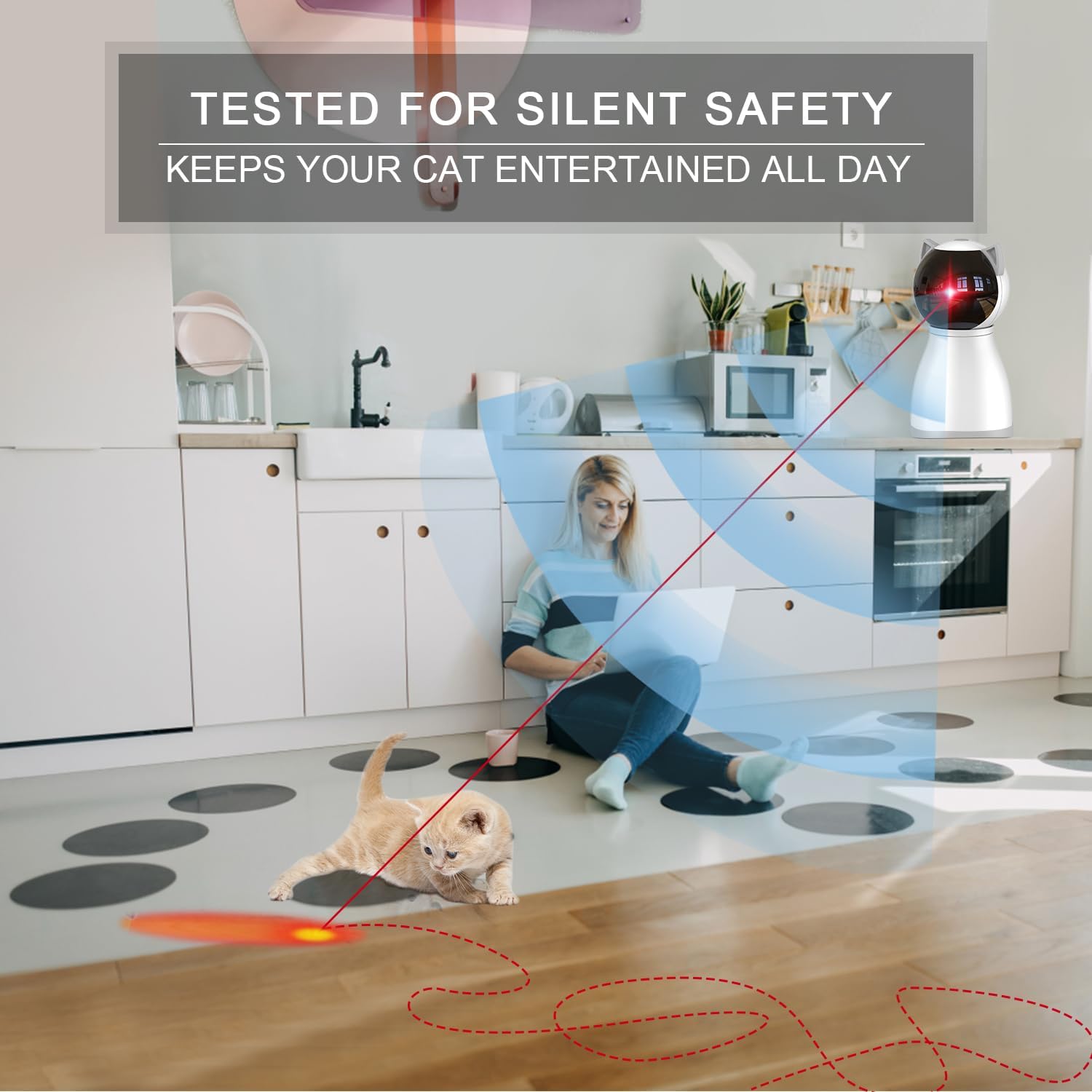Automatic Rechargeable Cat Laser Toy – Random Trajectory & Motion Sensor - Best Pet Care Store
