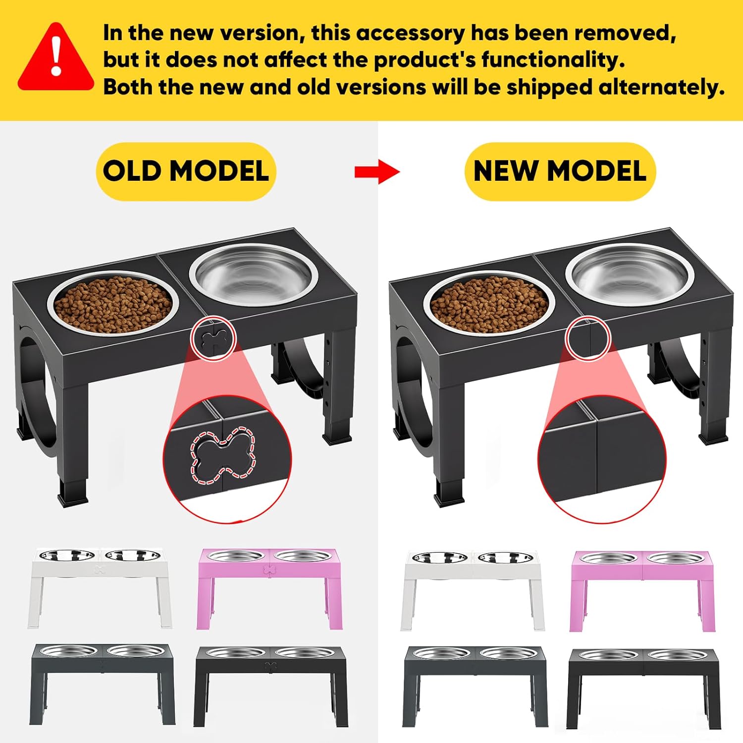 Elevated Dog Bowls Large Breed Raised Dogs Bowl Stand Large/Medium Sized Dog Stainless Steel Food Water Bowl Stands 5 Heights Adjustable 9/11/12/14In Black Pet Feeder Dish Station - Best Pet Care Store