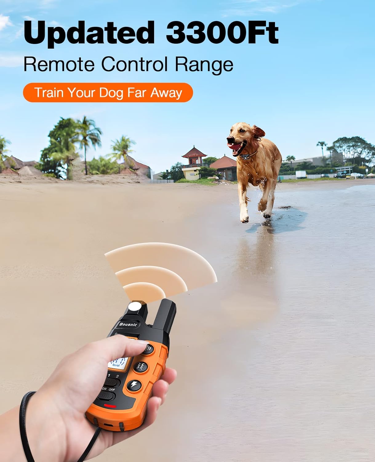 Dog Training Shock Collar with Remote – 3300Ft Range, Beep, Vibration & Shock, All Sizes - Best Pet Care Store