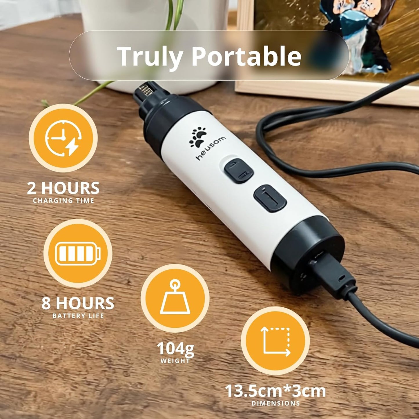Silent Groom Pro Pet Nail Grinder | Whisper Quiet Claw Trimmer for Dogs, Cats and Other Animals | Safe & Stress Free Nail Grooming, Ideal for Sensitive Dogs of All Breeds & Sizes - Best Pet Care Store