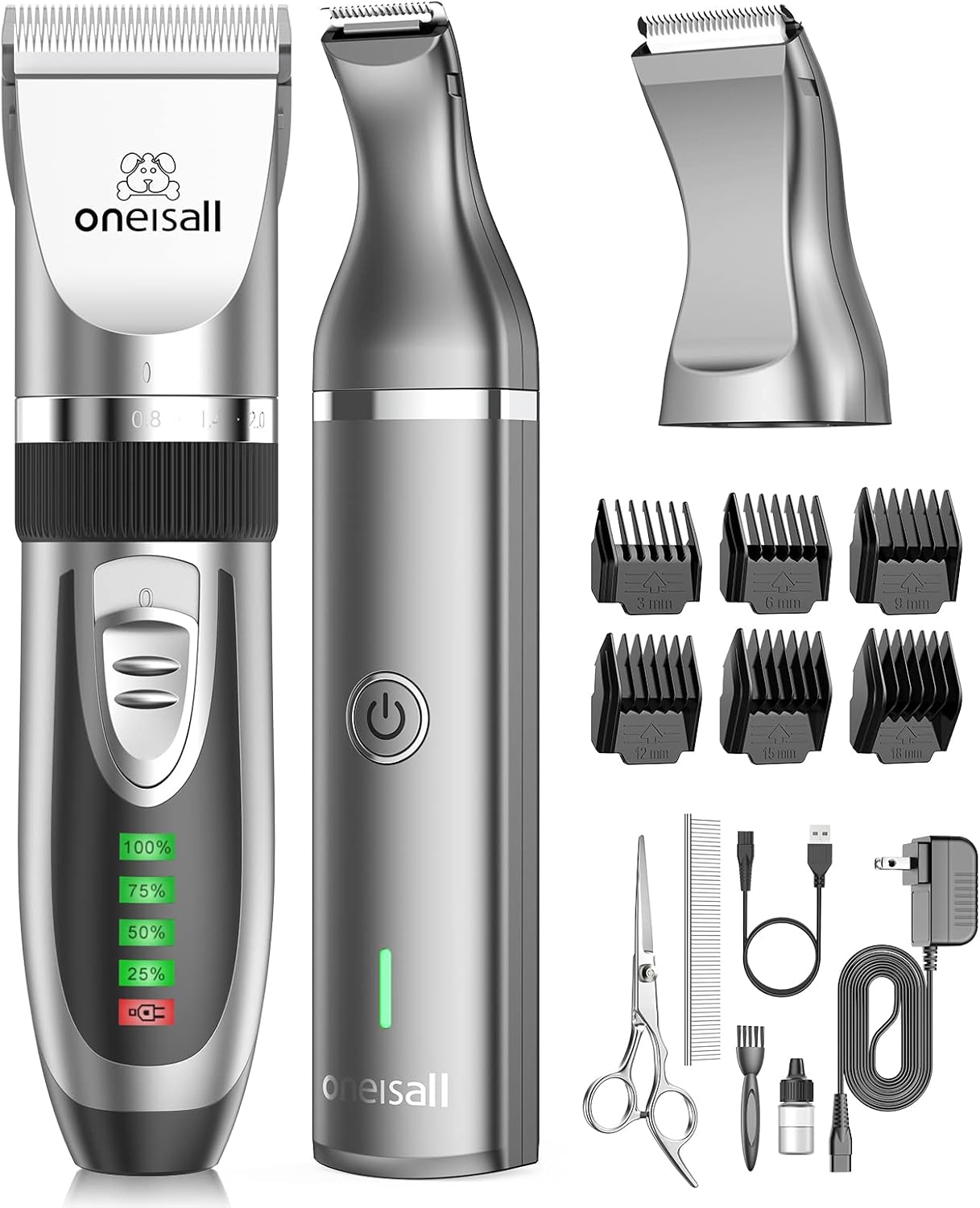2-in-1 Cordless Dog & Cat Grooming Kit – Quiet Clippers & Paw Trimmer - Best Pet Care Store