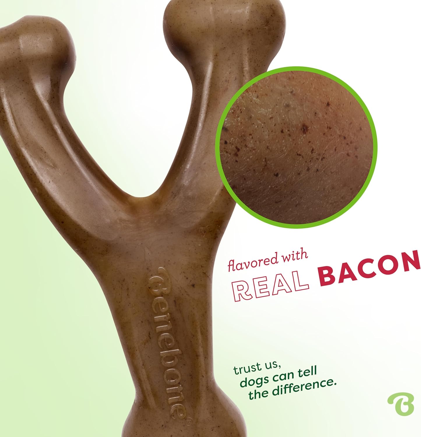 Wishbone Durable Dog Chew Toy for Aggressive Chewers, Real Bacon, Made in USA, Medium - Best Pet Care Store