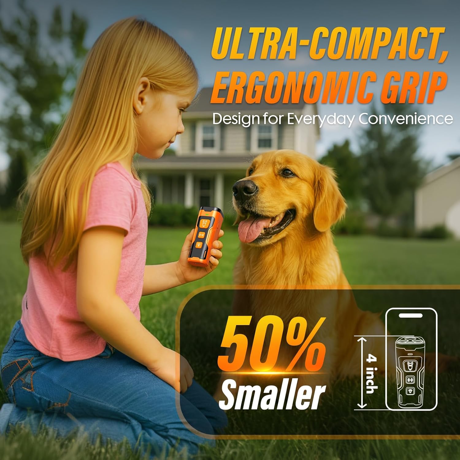 Ultrasonic Dog Bark Deterrent Device – 6 Training Modes, 23Ft Range, Indoor & Outdoor - Best Pet Care Store