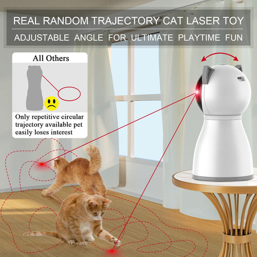 Automatic Rechargeable Cat Laser Toy – Random Trajectory & Motion Sensor - Best Pet Care Store