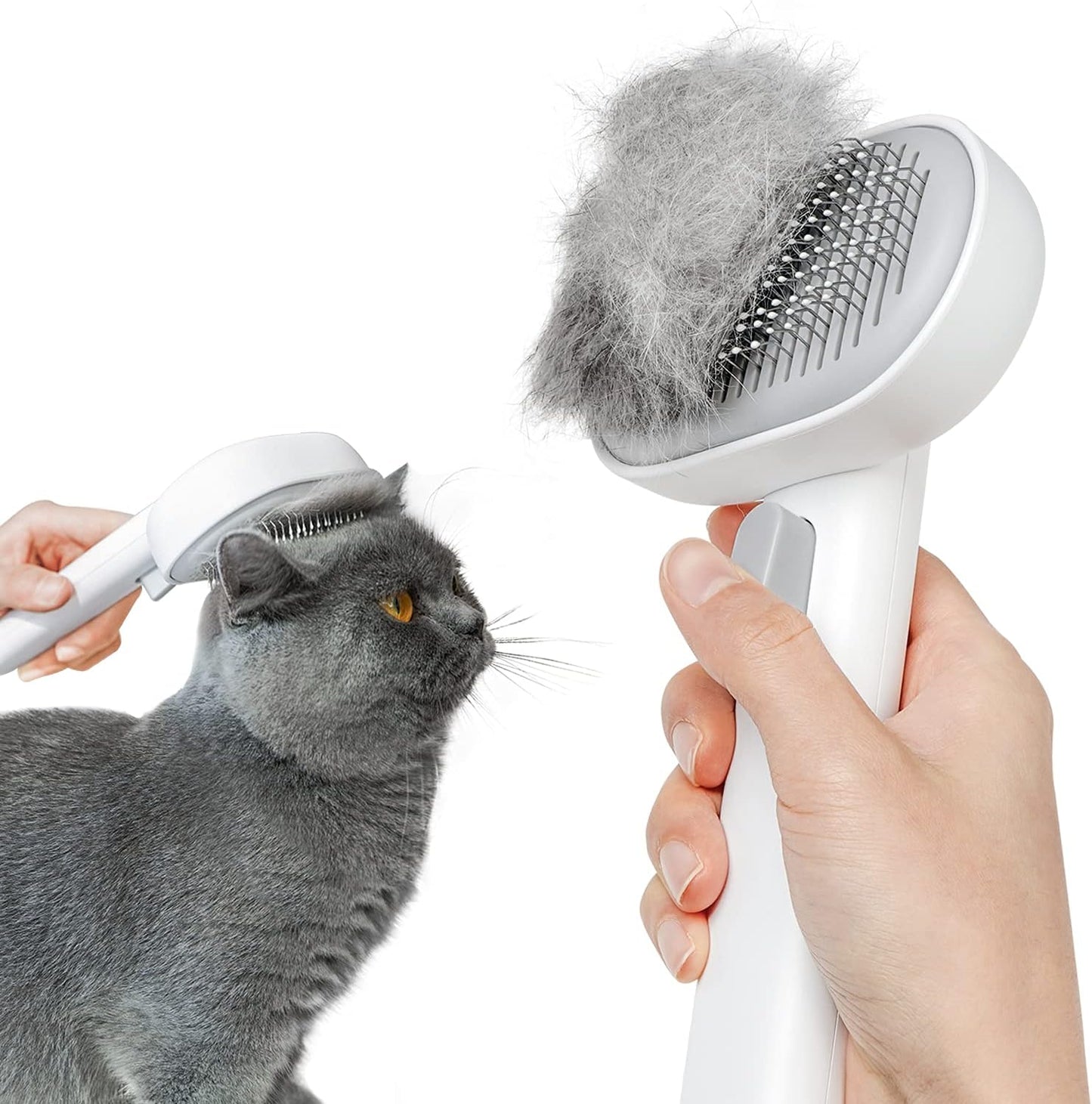 Cat Grooming Brush for Shedding – Deshedding Comb for Long & Short Hair Cats, Kittens & Rabbits - Best Pet Care Store