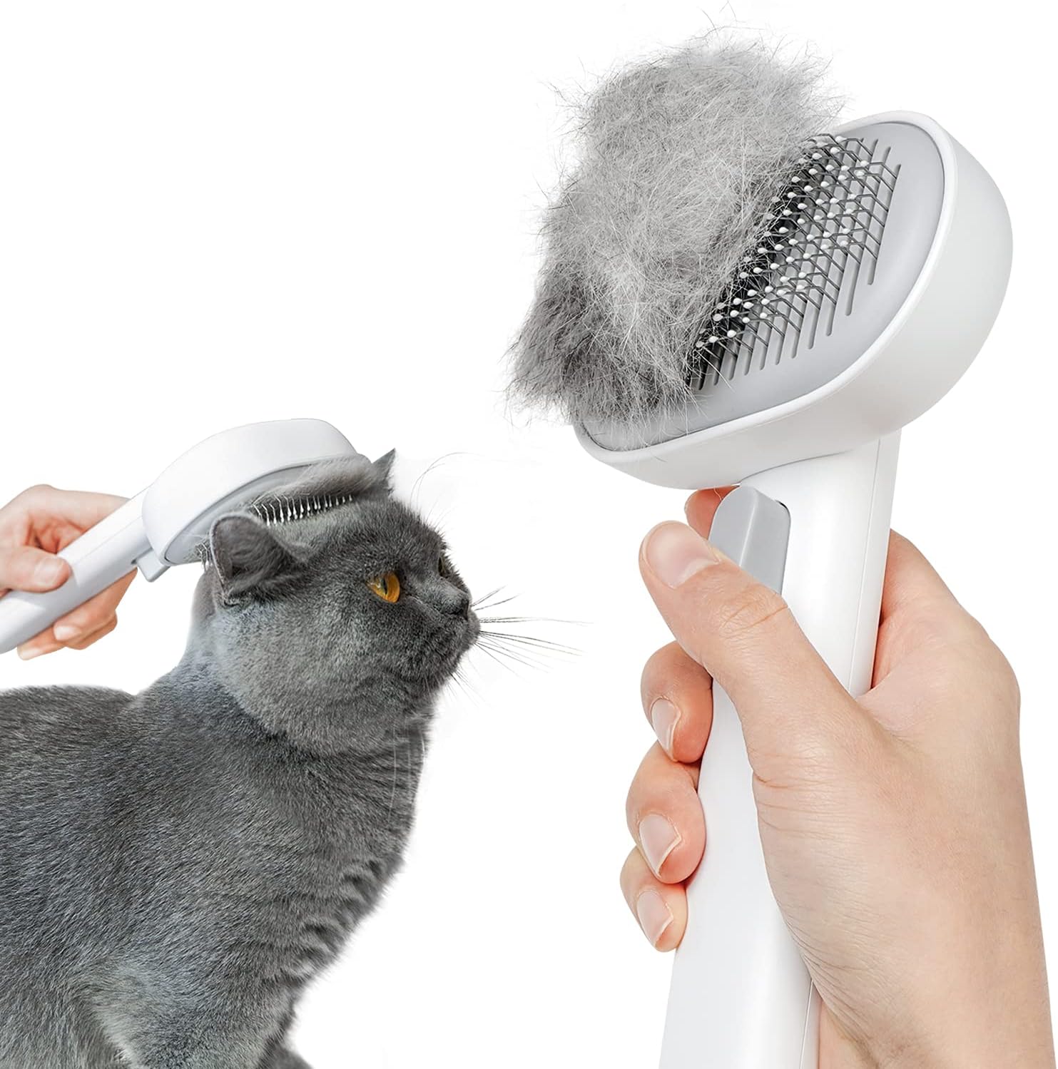 Cat Grooming Brush for Shedding – Deshedding Comb for Long & Short Hair Cats, Kittens & Rabbits - Best Pet Care Store
