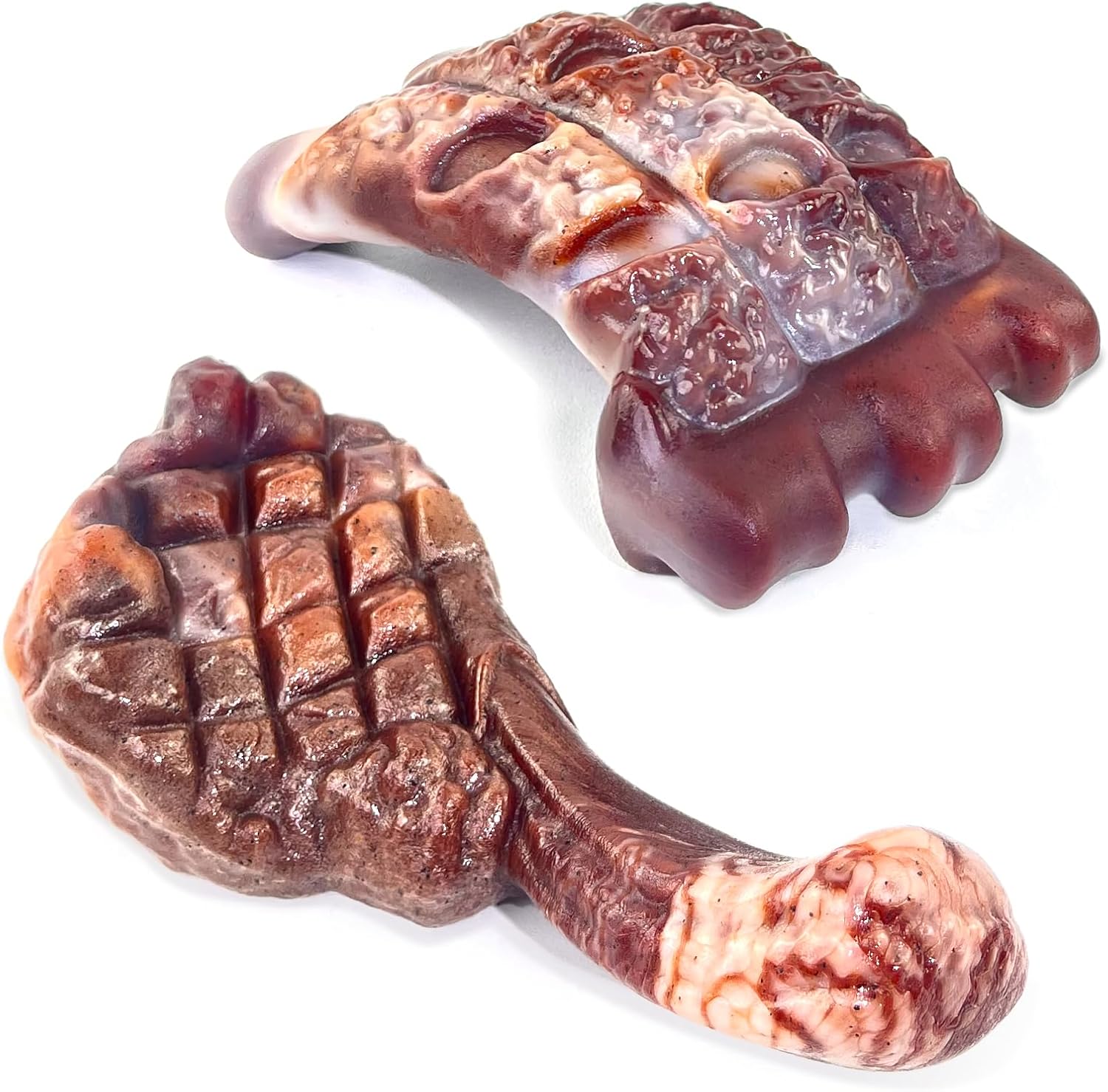 Dog Chew Toys for Aggressive Chewers：2 Pack Indestructible Dog Toy for Large Breed- Tough Nylon Teething Bone Toy to Keep Them Busy - Best Pet Care Store