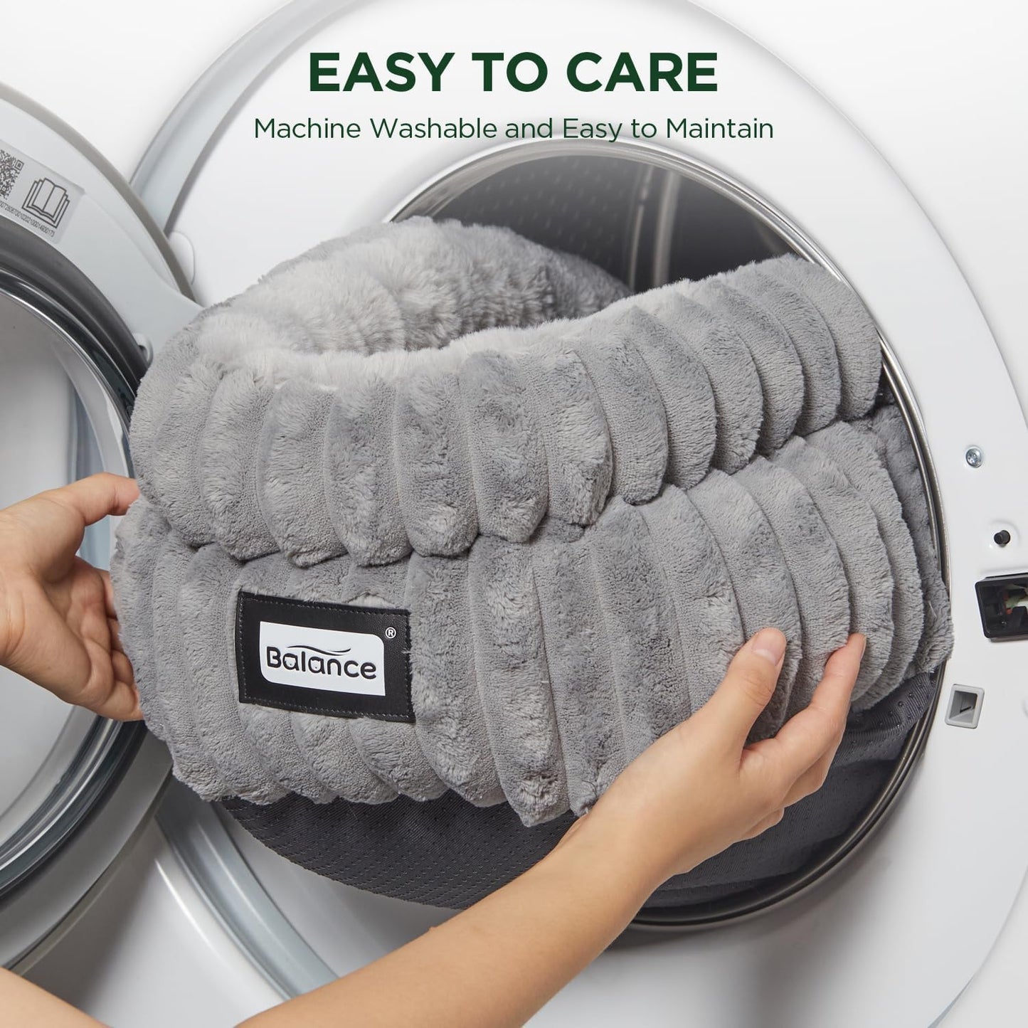 Washable Round Cat Bed – Super Soft Plush Faux Fur Kitten Bed with Anti-Slip Bottom - Best Pet Care Store