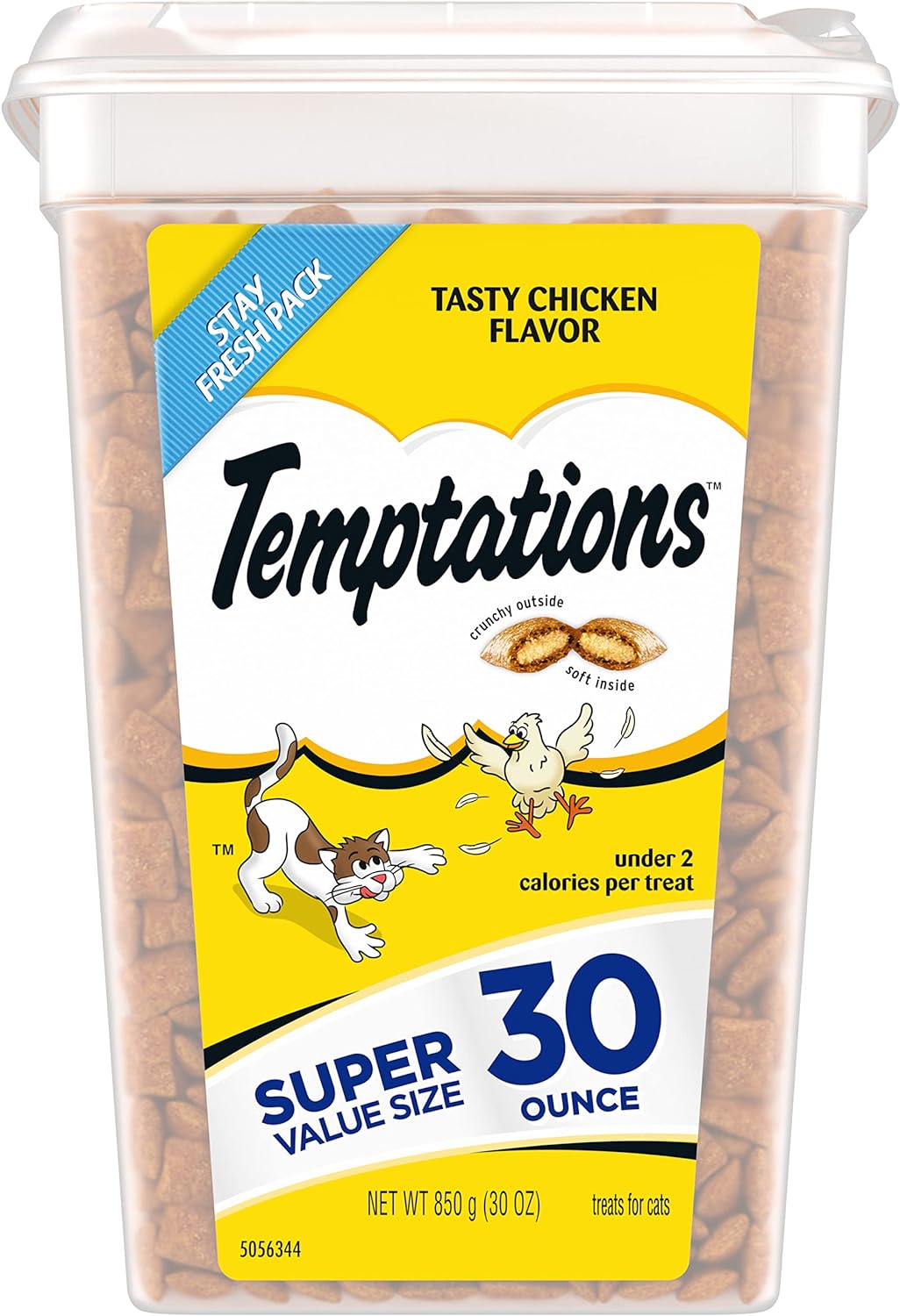 Temptations Classic Cat Treats – Crunchy & Soft Chicken Flavor, 30oz Stay-Fresh Tub - Best Pet Care Store