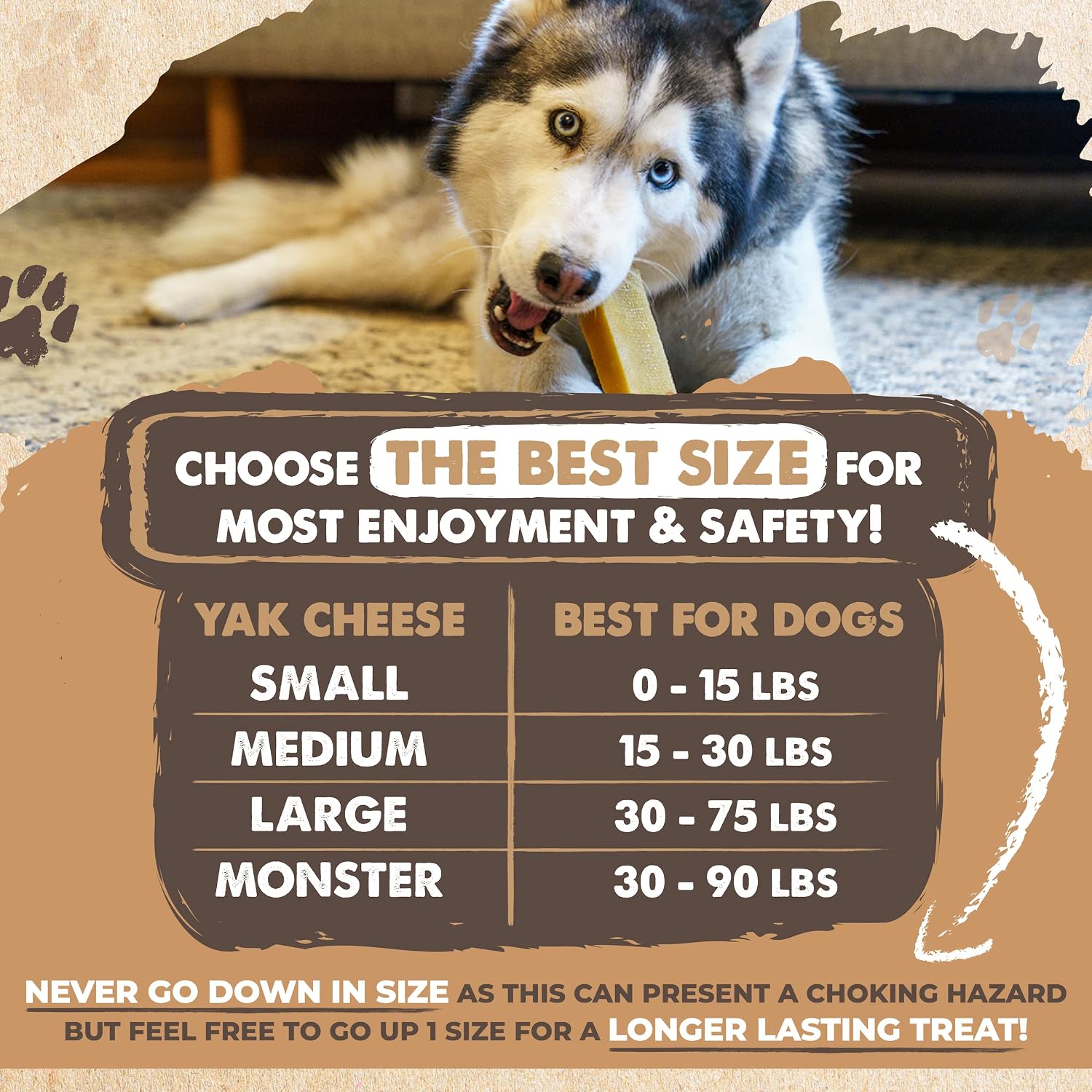 Yak Cheese Dog Chews – All-Natural Long Lasting Hard Chew for Aggressive Chewers – High Protein, Odor-Free Dog Treat – 3 Ingredient Natural Yak Chews for Large Dogs – (4 Pack) - Best Pet Care Store