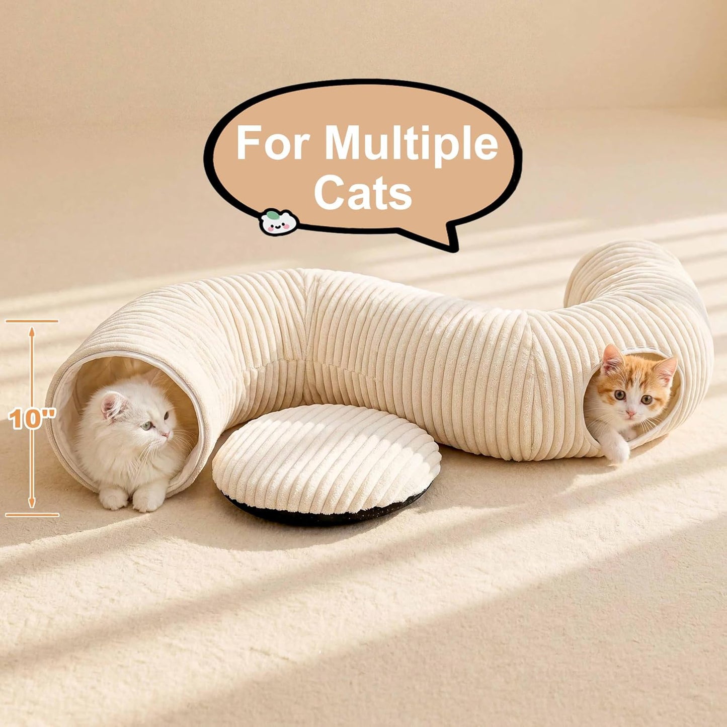 Collapsible Cat Tunnel Bed with 40-Piece Interactive Toy Set - Best Pet Care Store