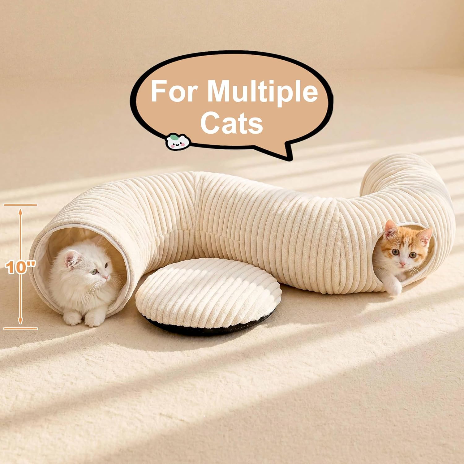 Collapsible Cat Tunnel Bed with 40-Piece Interactive Toy Set - Best Pet Care Store