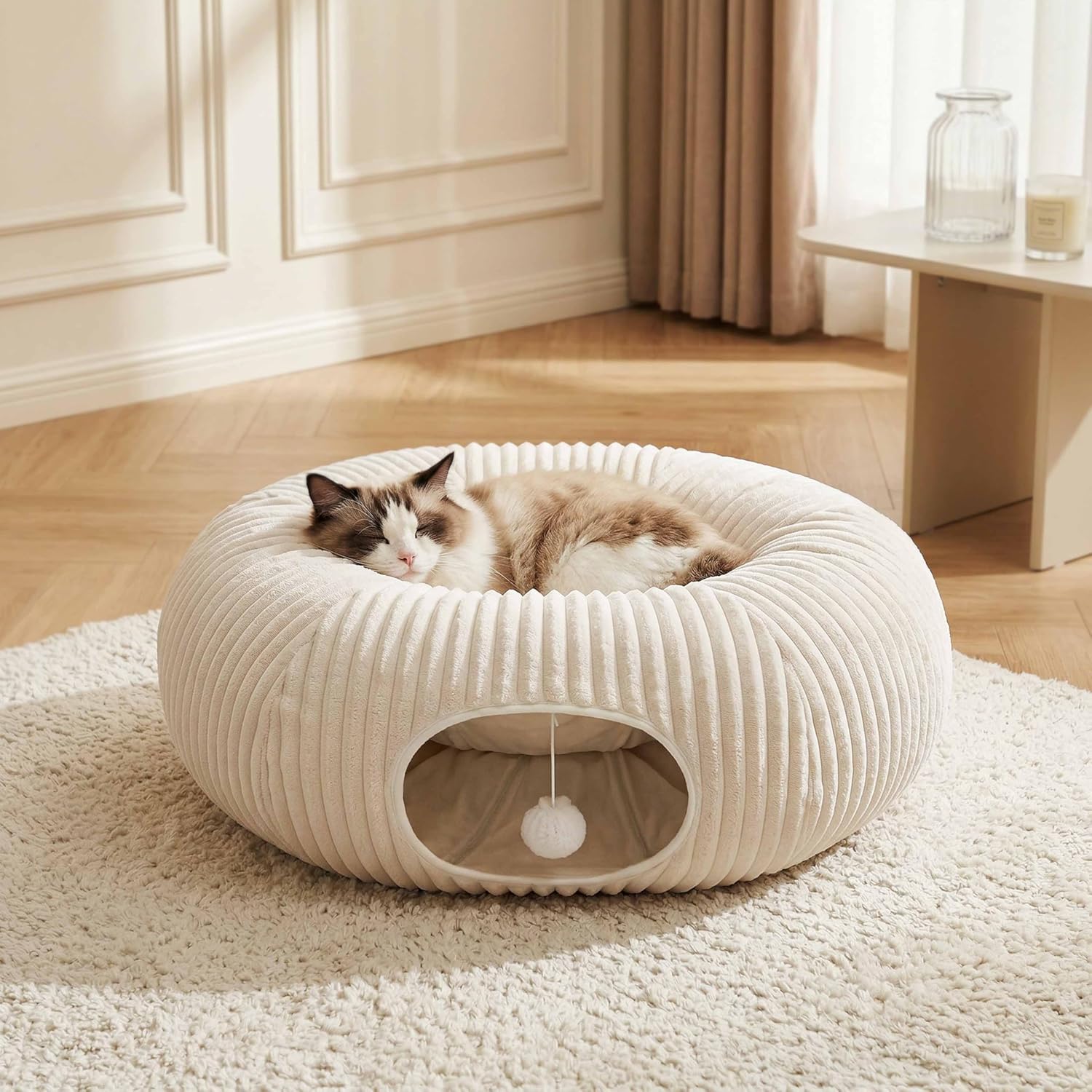 Collapsible Cat Tunnel Bed with 40-Piece Interactive Toy Set - Best Pet Care Store