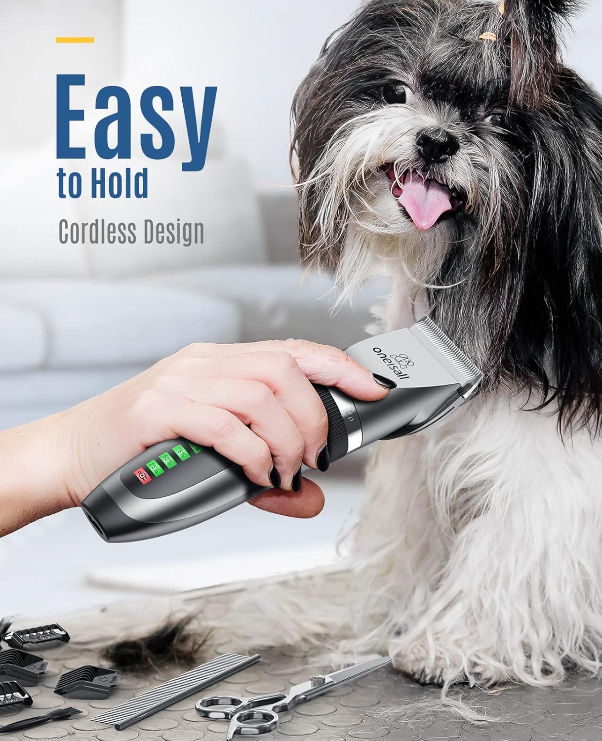 2-in-1 Cordless Dog & Cat Grooming Kit – Quiet Clippers & Paw Trimmer - Best Pet Care Store