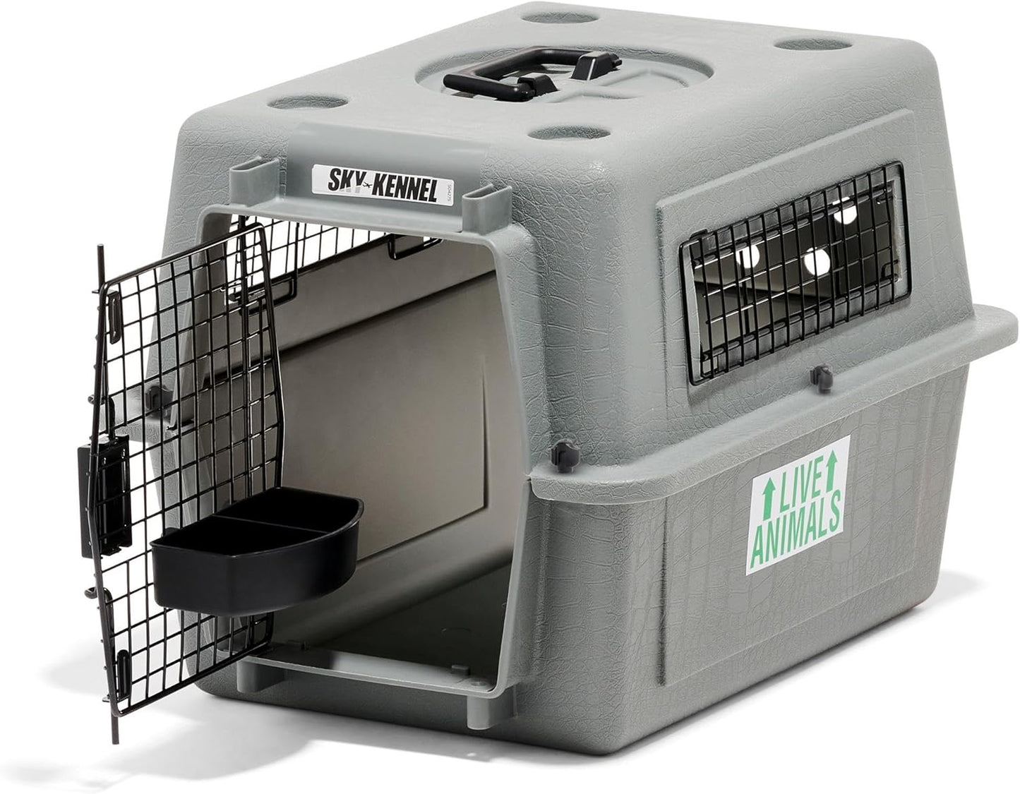Sky Kennel for Air and Travel Airline Compliant Dog Crate for Smaller Dog Breeds or Pets up to 15 Lbs, Heavy Duty Dog Kennel, Made in the USA- 21" L - Best Pet Care Store