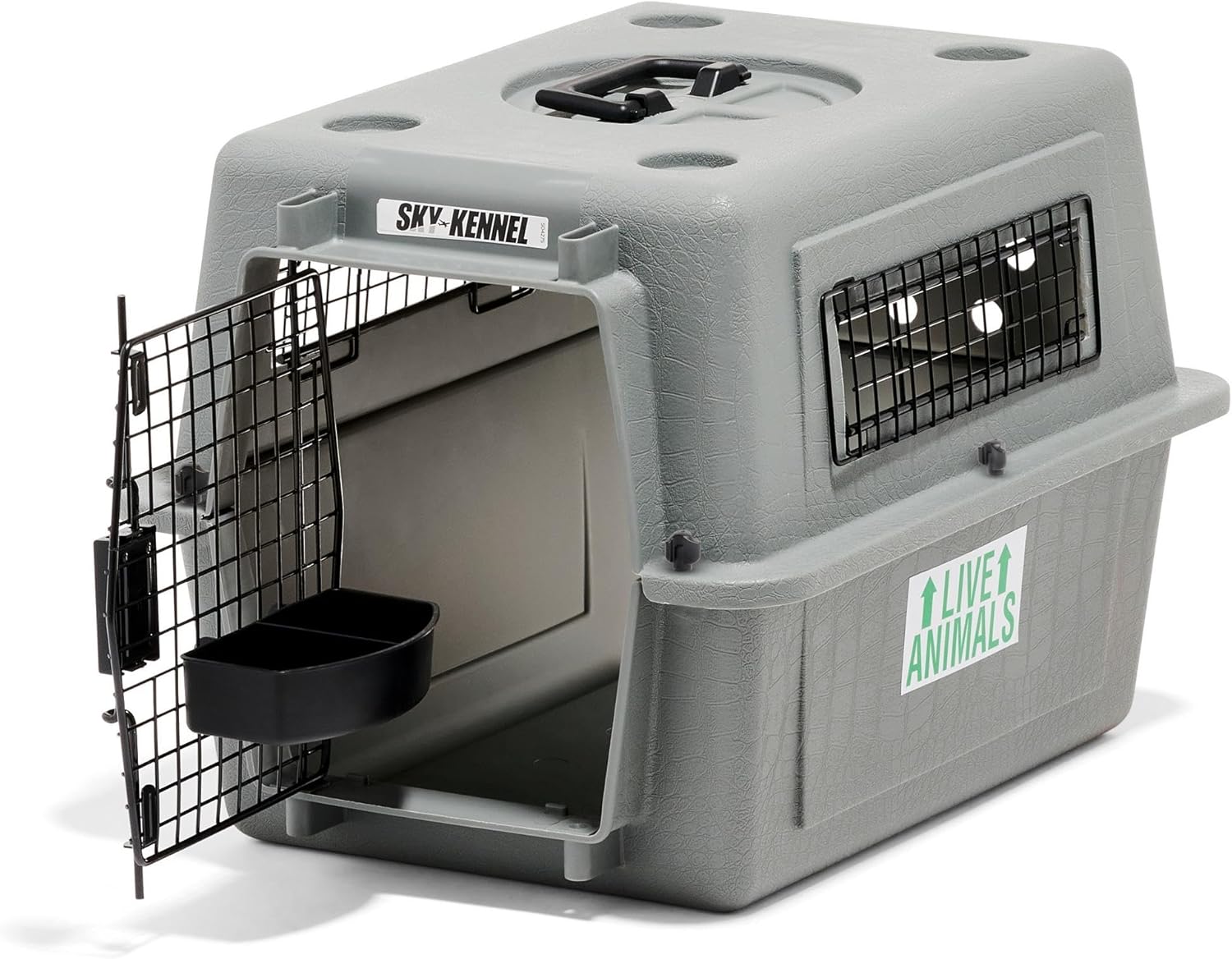 Sky Kennel for Air and Travel Airline Compliant Dog Crate for Smaller Dog Breeds or Pets up to 15 Lbs, Heavy Duty Dog Kennel, Made in the USA- 21" L - Best Pet Care Store