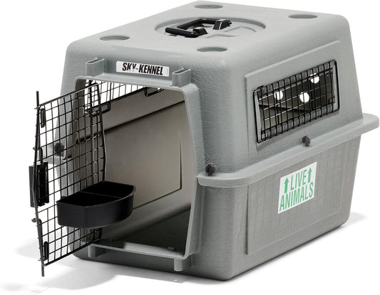 Sky Kennel for Air and Travel Airline Compliant Dog Crate for Smaller Dog Breeds or Pets up to 15 Lbs, Heavy Duty Dog Kennel, Made in the USA- 21" L - Best Pet Care Store