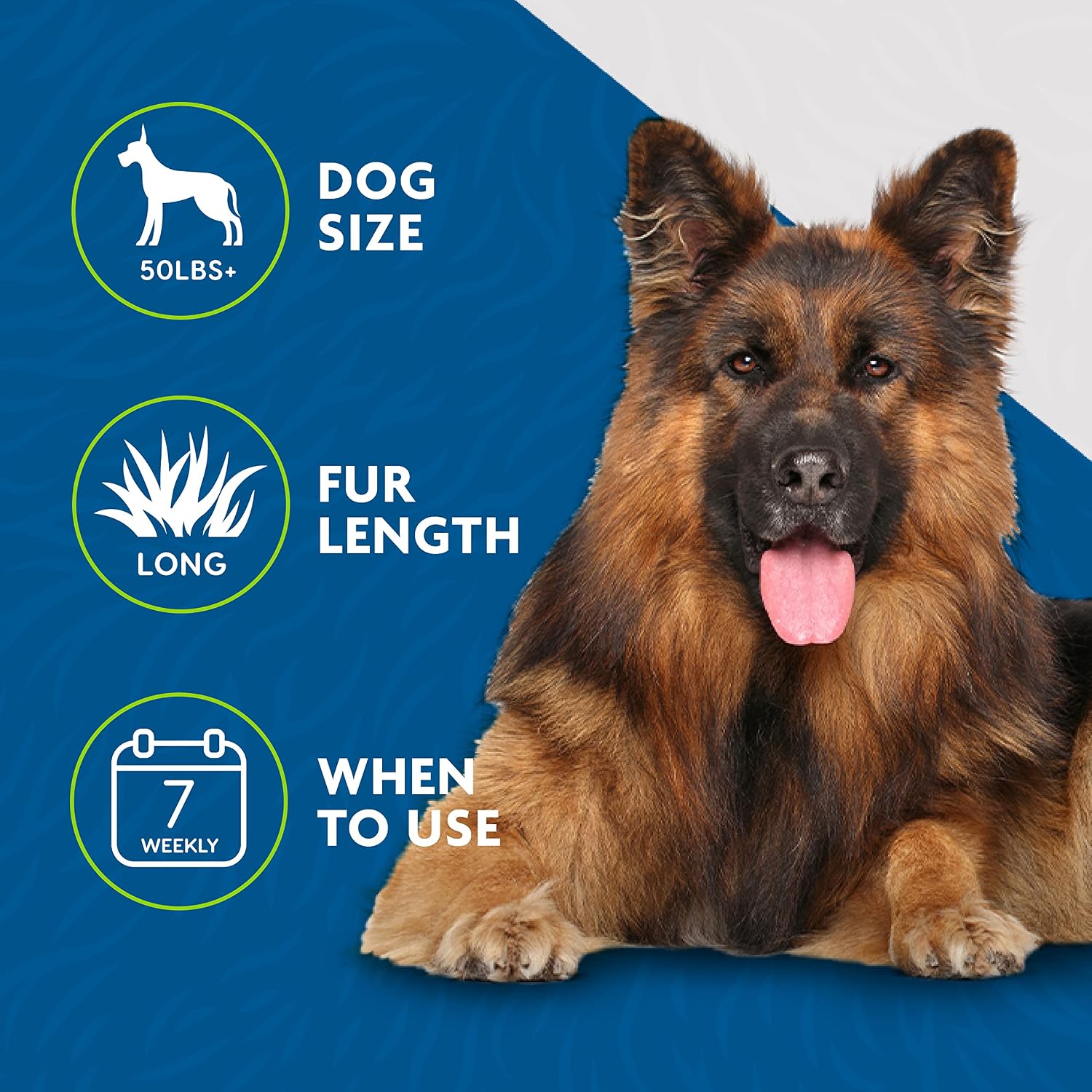 Large Dog Undercoat Deshedding Tool for Long Hair, Reduces Loose Hair from Shedding - Best Pet Care Store