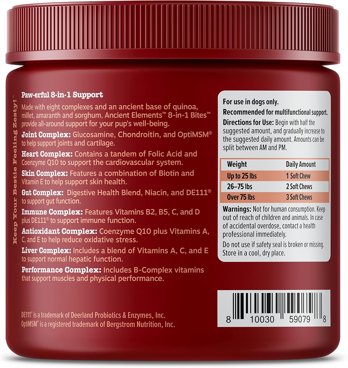 Zesty Paws Dog Multivitamin Chews – Hip, Joint, Skin & Coat with Omega 3, Bison, 90ct - Best Pet Care Store