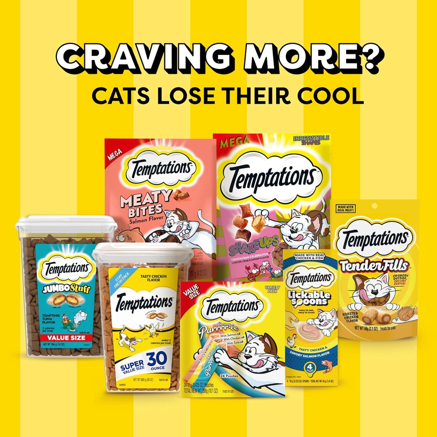 Temptations Classic Cat Treats – Crunchy & Soft Catnip Fever Flavor, 30oz Stay-Fresh Tub - Best Pet Care Store