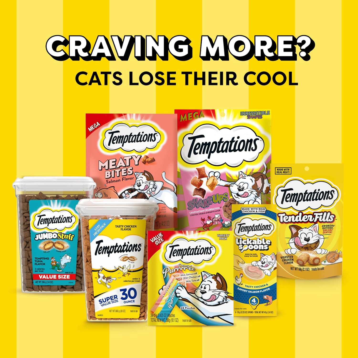 Temptations Classic Cat Treats – Crunchy & Soft Catnip Fever Flavor, 30oz Stay-Fresh Tub - Best Pet Care Store
