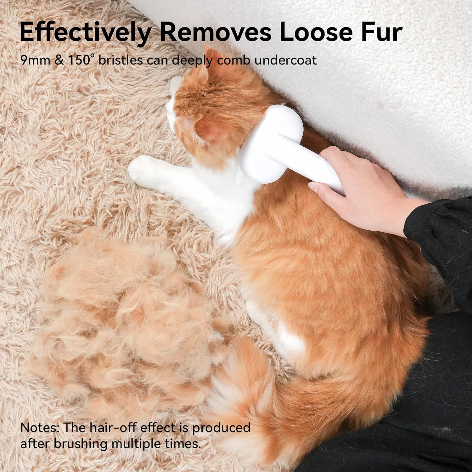 Cat Grooming Brush for Shedding – Deshedding Comb for Long & Short Hair Cats, Kittens & Rabbits - Best Pet Care Store
