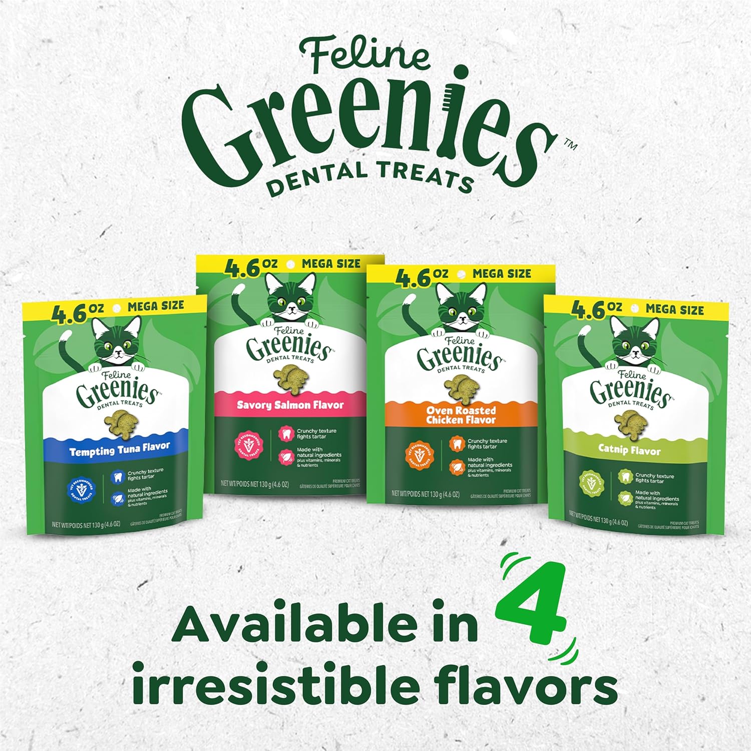 Greenies Feline Dental Cat Treats – Oven Roasted Chicken, Vet-Recommended, 21oz Tub - Best Pet Care Store
