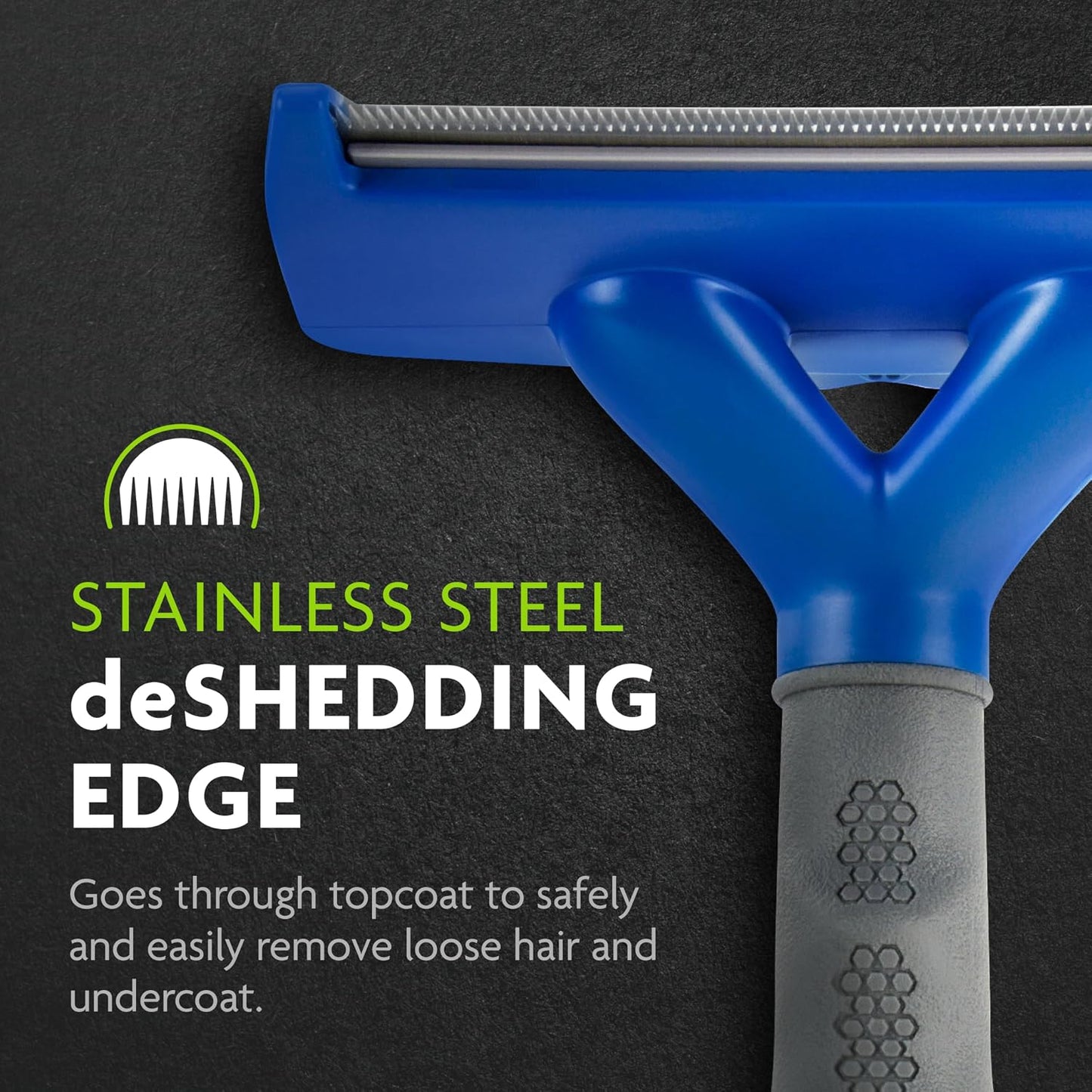 Large Dog Undercoat Deshedding Tool for Long Hair, Reduces Loose Hair from Shedding - Best Pet Care Store