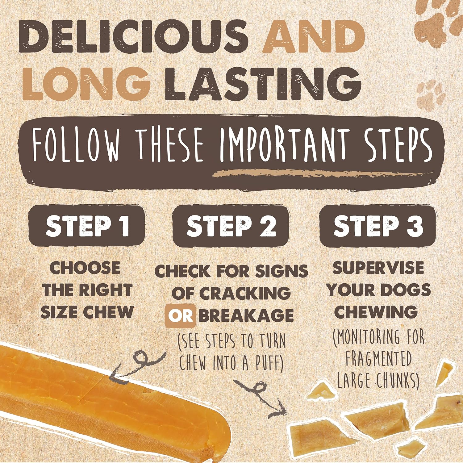 Yak Cheese Dog Chews – All-Natural Long Lasting Hard Chew for Aggressive Chewers – High Protein, Odor-Free Dog Treat – 3 Ingredient Natural Yak Chews for Large Dogs – (4 Pack) - Best Pet Care Store