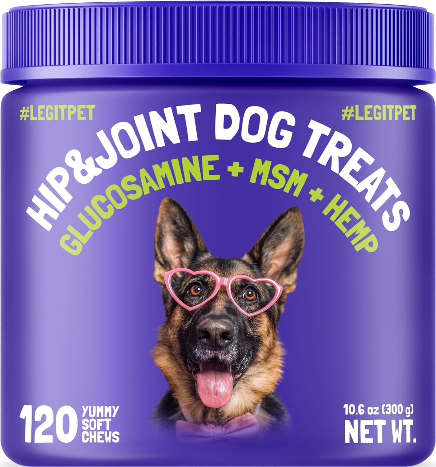 Hemp Hip & Joint Supplement for Dogs Soft Chews Made in USA Functional Glucosamine for Dogs Chondroitin MSM Turmeric Hemp Seed Oil Natural Pain Relief Mobility Advanced Joint 120 Treats - Best Pet Care Store